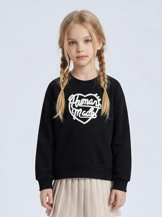Katoenen sweatshirt met reliëfpatroon