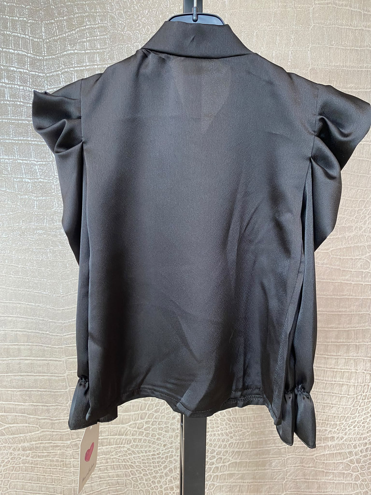Elegante satijne Blouse met Strik