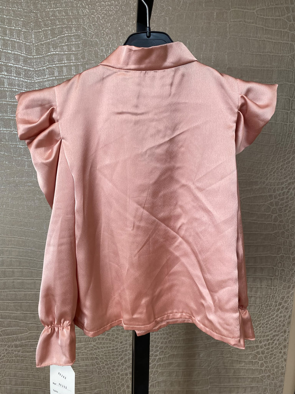 Elegante satijne Blouse met Strik