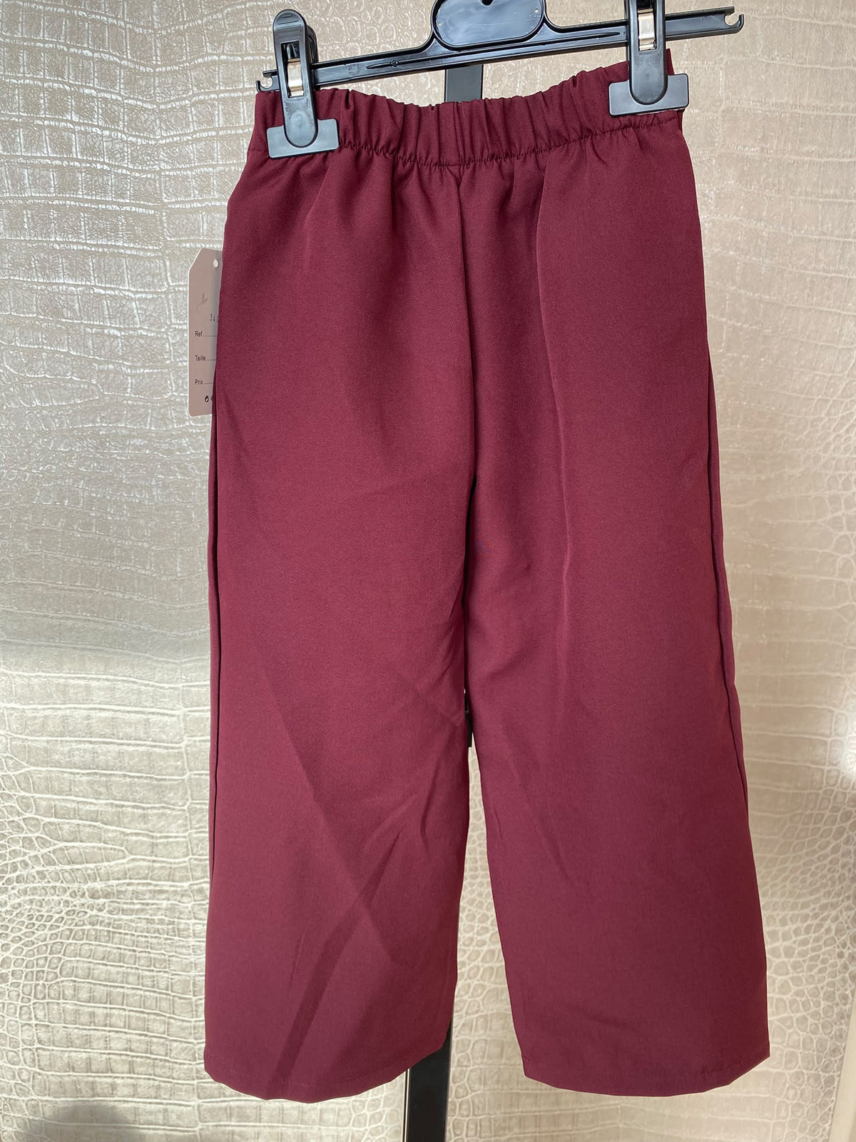 Wide Leg Broek met Gouden Knoop