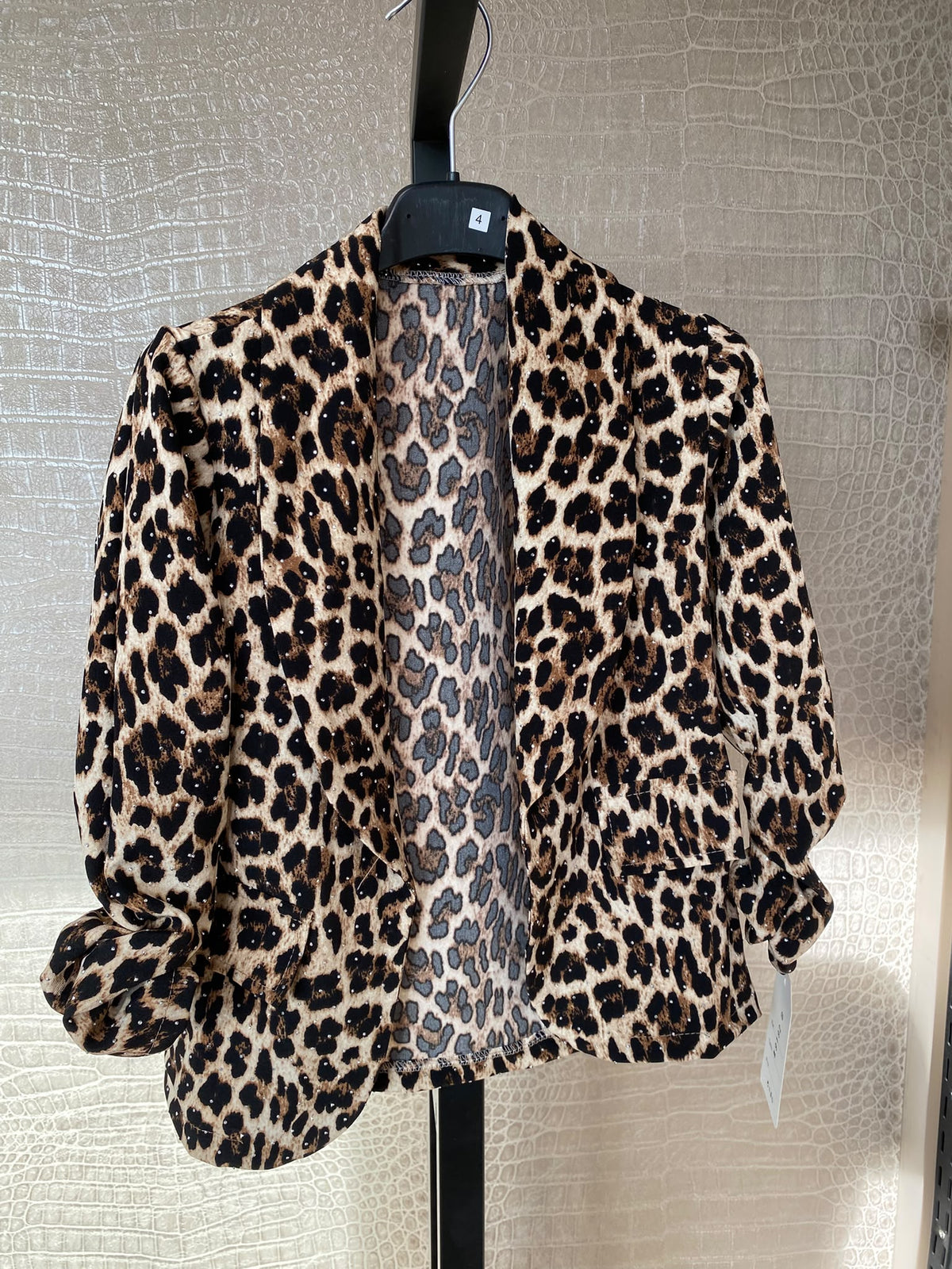 Getailleerde Blazer met Pailletten