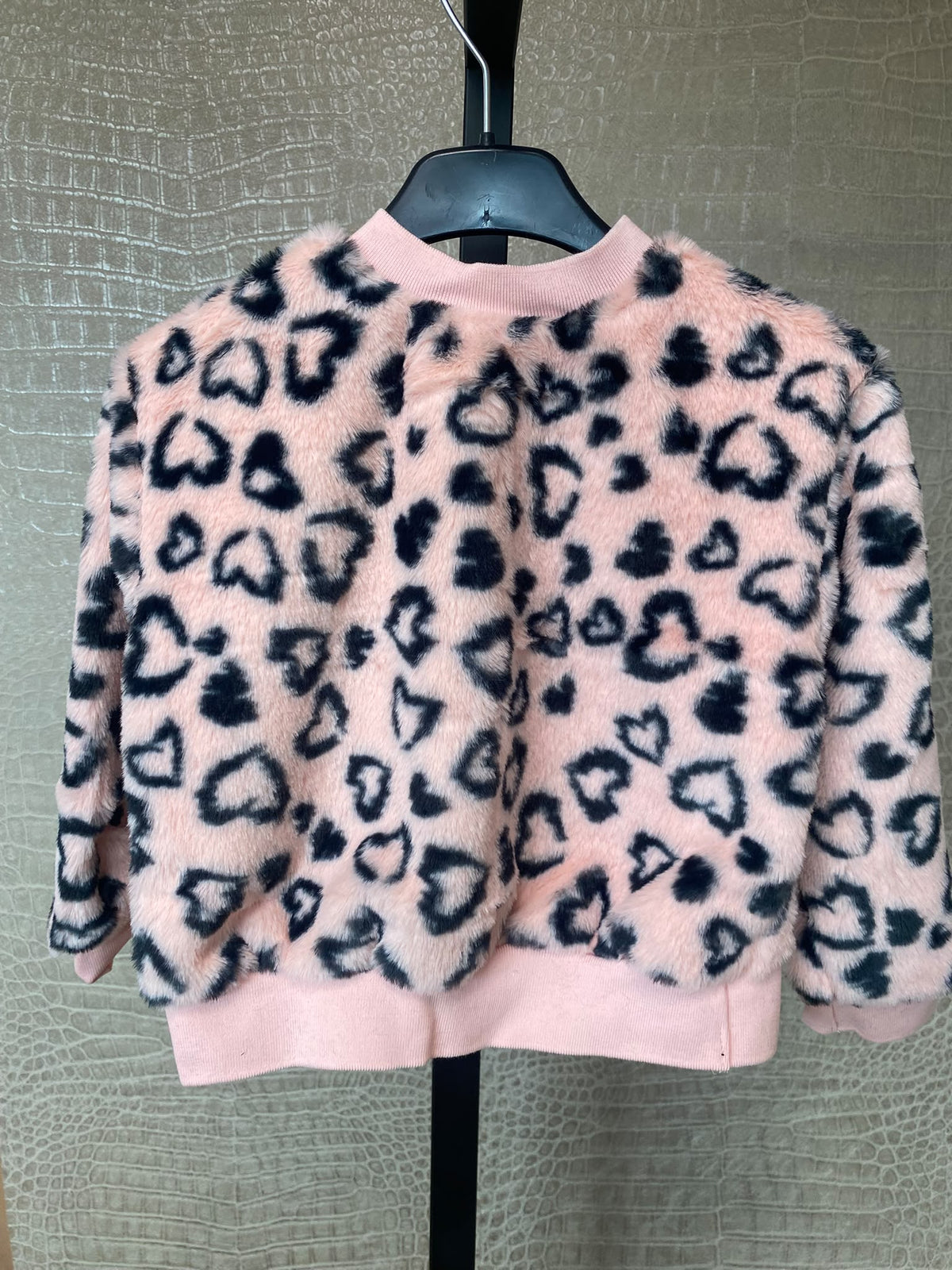 Kids Fluffy Hearts Sweater