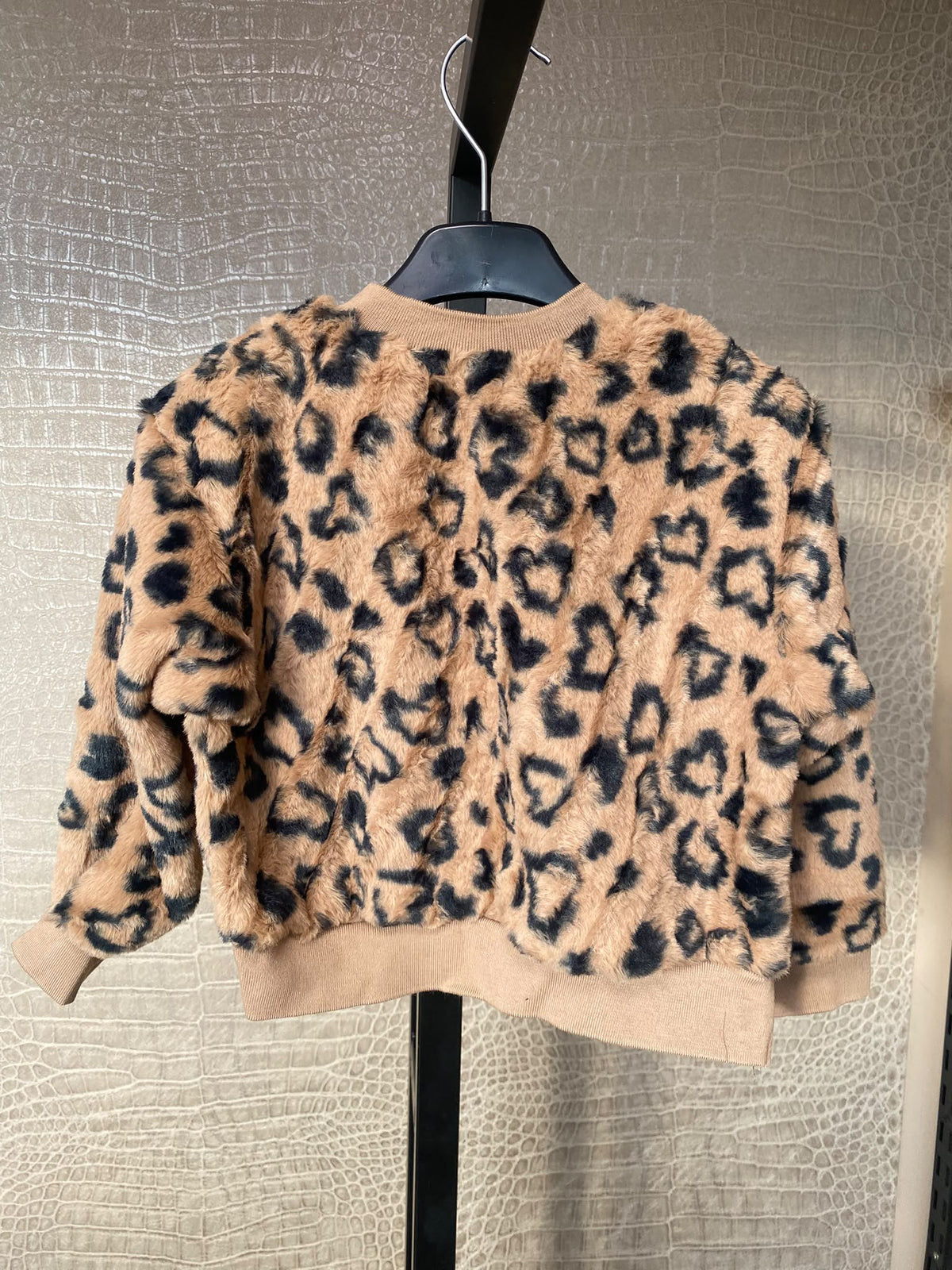 Kids Fluffy Hearts Sweater