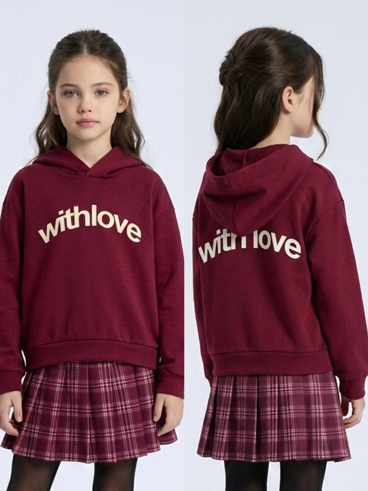 katoenen sweatshirt 'with love'