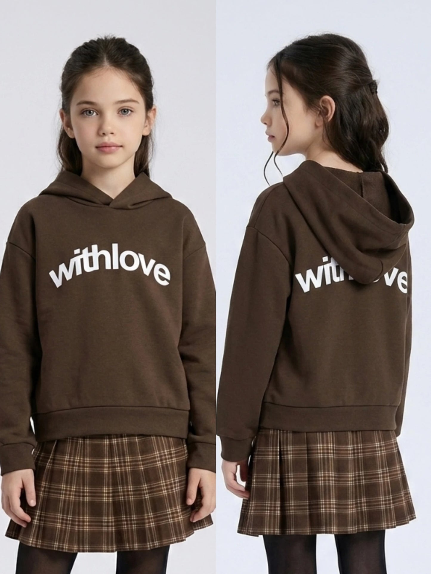 katoenen sweatshirt 'with love'